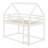 Modern Low Bunk Bed with  Sturdy Ladder