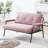 Myrion 53" Tufted Upholstered Loveseat with Metal Frame-114611303