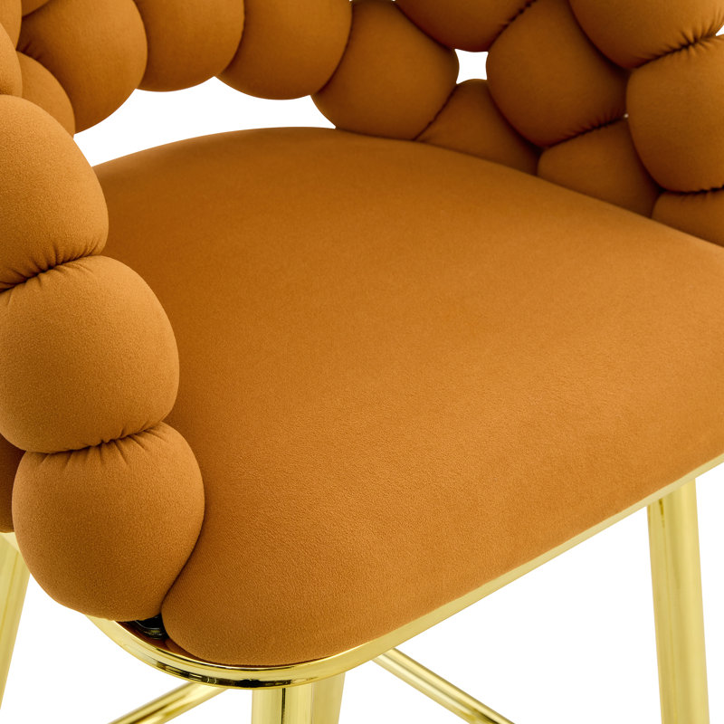Ensemble de 2 tabourets de bar Modern, Orange