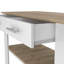 Îlot de cuisine H 36 po, six roulettes, deux tiroirs, deux tablettes de rangement ouvertes, porte-serviettes, chêne clair-1801715007
