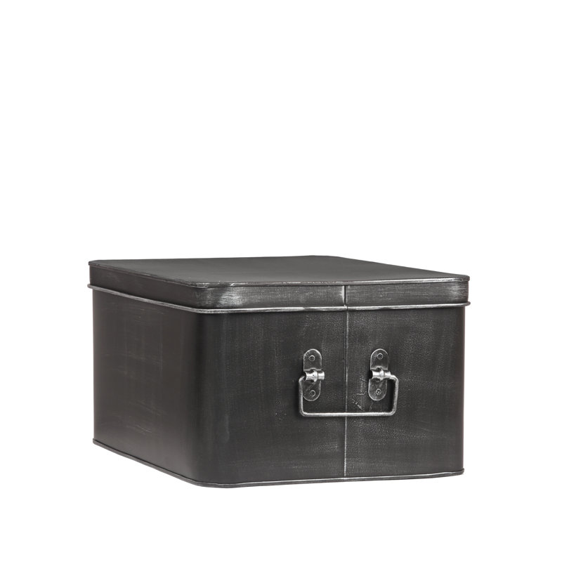 Borough Wharf Box, 18cm H x 35cm W x 27cm D, Antique Black
