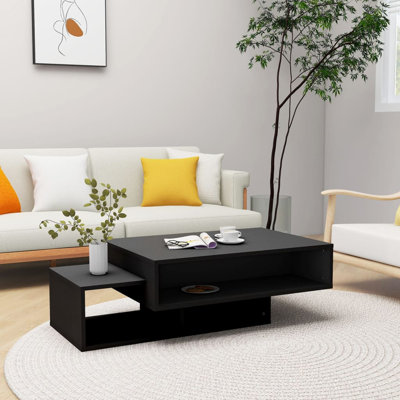 Godding Pedestal Coffee Table with Storage
