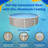 Belize Round 52-in Deep 6-in Top Rail Swimming Pool Package-6999811