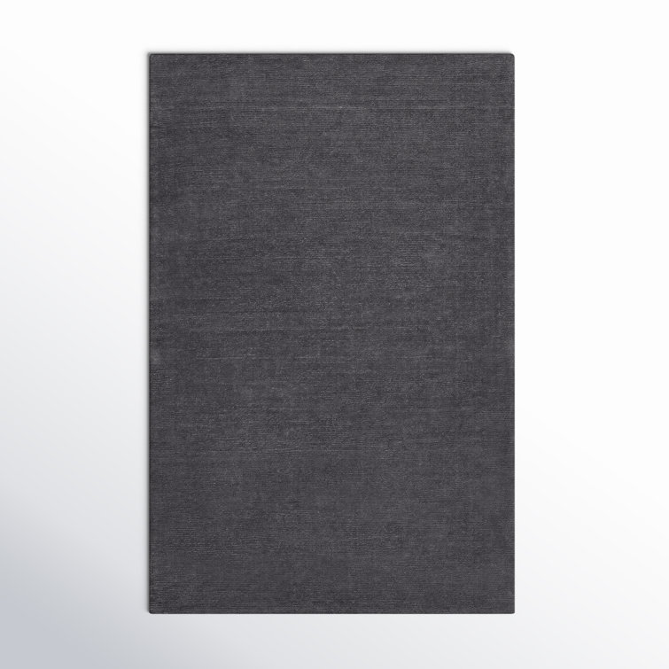 Crowe Wool Charcoal Gray Area Rug