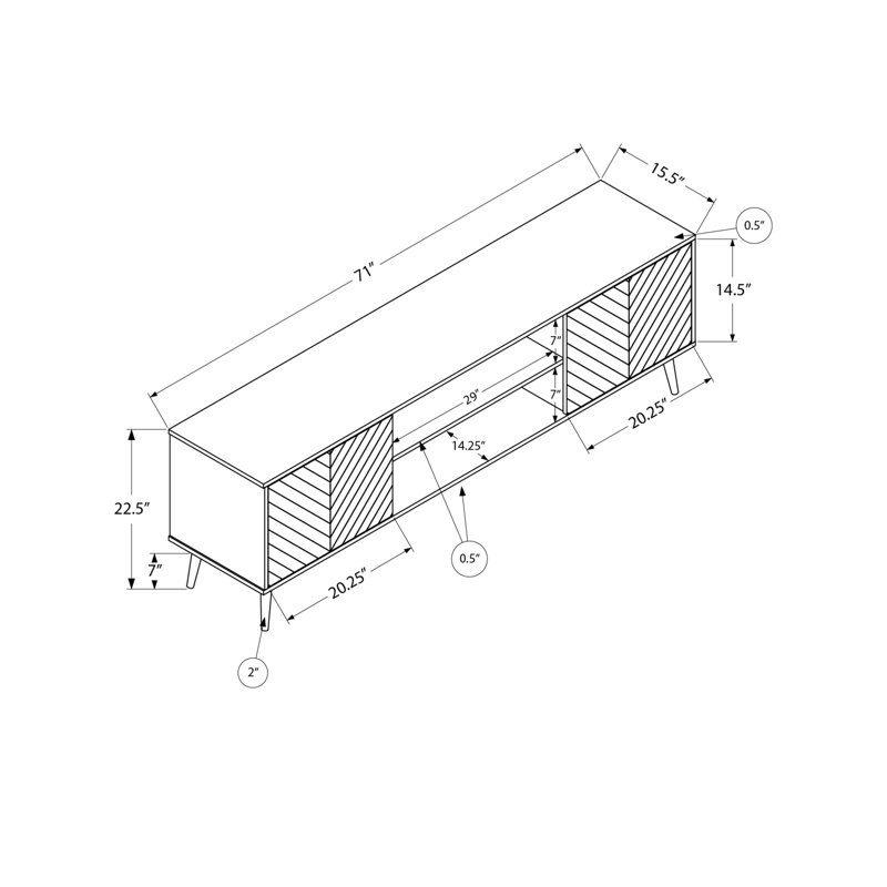 Aidann TV Stand for TVs up to 70"