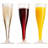 100 Plastic Champagne Flutes