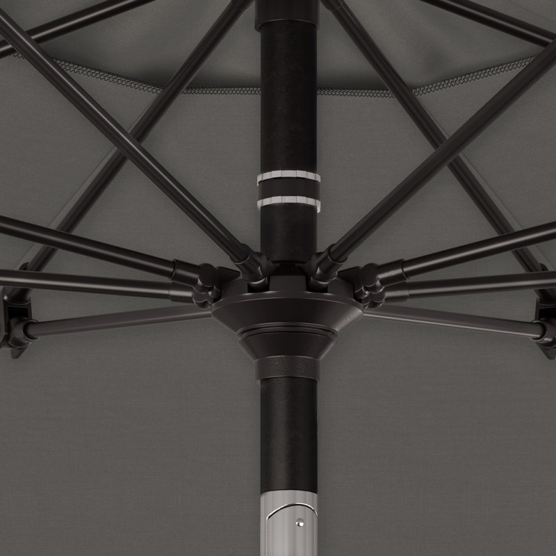 Parasol de marché 9 pi Ravensworth, Toile gris anthracite Sunbrella®