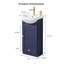 Naing 18" Blue Minimalist Free-standing Single Bathroom Vanity Set