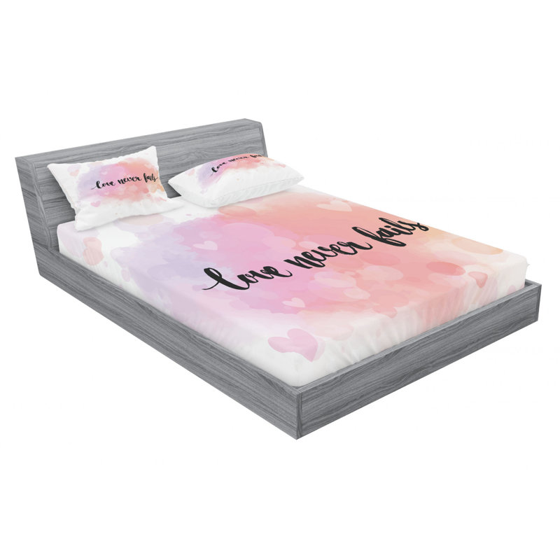 Microfiber Sheet Set, Queen Sheet Set with Fitted Sheet