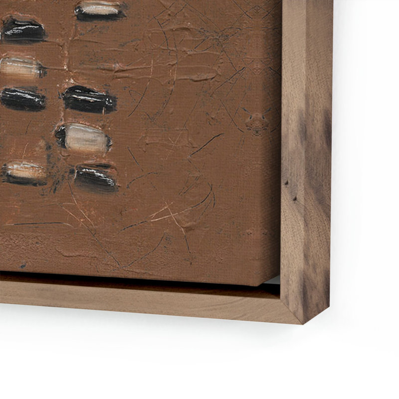 " Adobe " by Jamie Beckwith, 48" H x 48" W, Rustic Walnut Framed