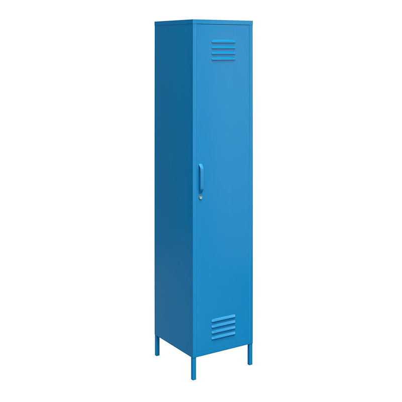 Lamprecht 1 -Door 4 -Shelf, Blue