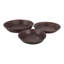 Bols décoratifs ronds classiques pour la décoration intérieure - Bols modernes parfaits pour la salle à manger, la mise en valeur d'une étagère ou l'accessoire de cuisine - Lot de 3, 17 po, 15 po et 12 po, brun