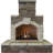 Rectangle Stone Propane Smokeless Outdoor Fireplace