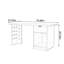 Light brown durable artificial board computer desk-752818020