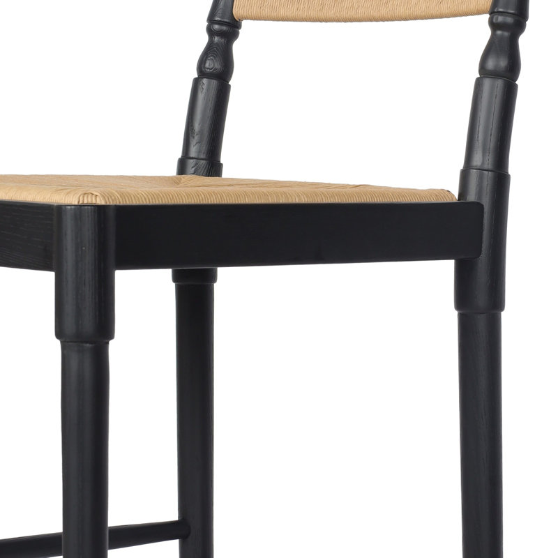Fayth Bar Stool, Stained Black Ash, Bar Stool (29.5" Seat Height)