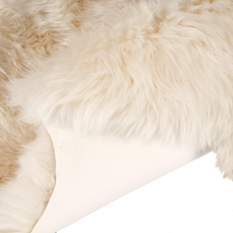 Tapis champagne fait à la main Fraley, Nouveauté 5 pi