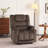 Arnaldo Upholstered Power Recliner with Heat and Massage, USB Ports, Cup Holders-1008766205