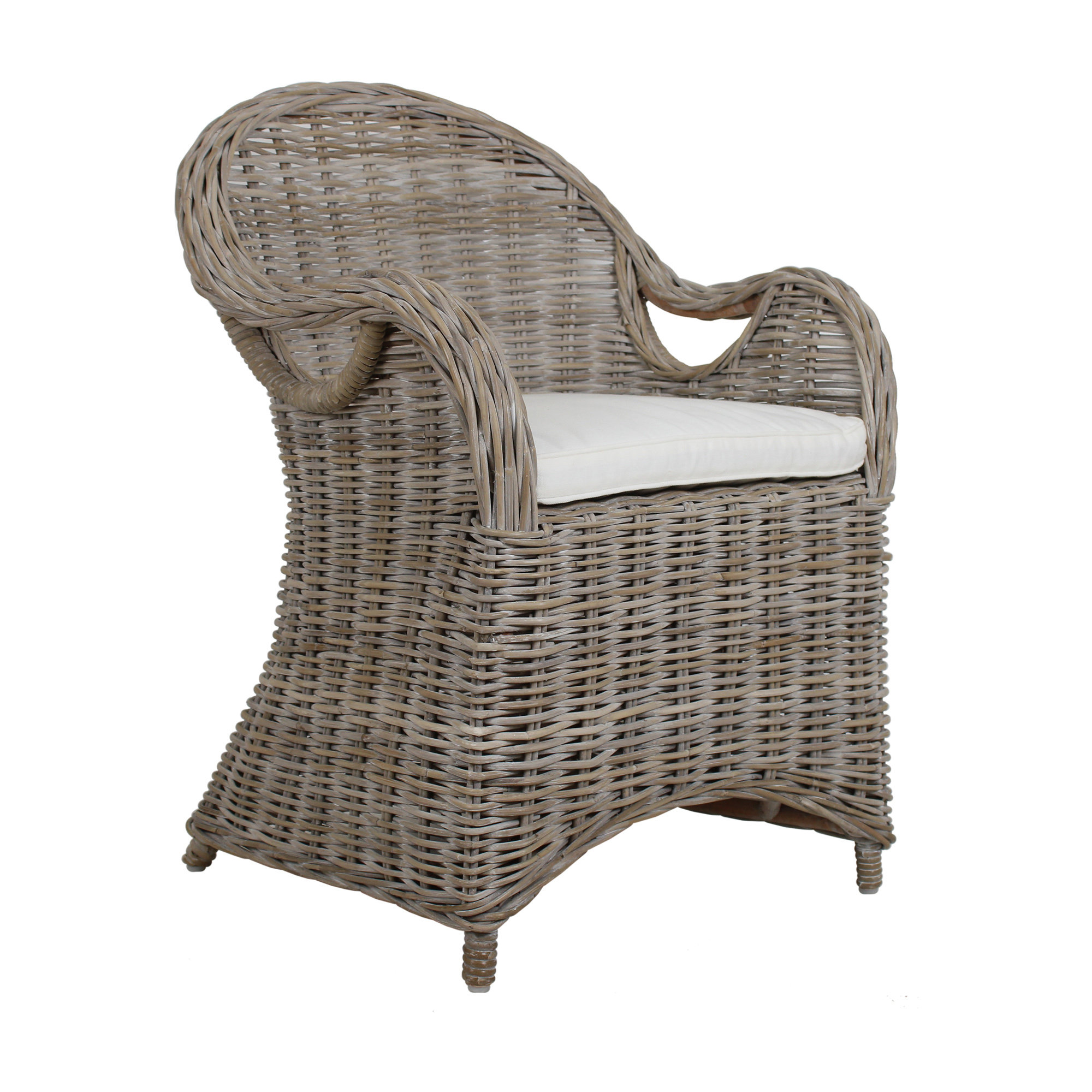 Attina Upholstered Armchair, Gray