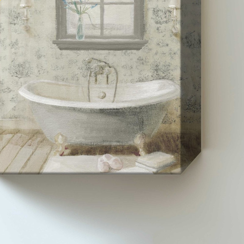 «Victorian Bath I Neutral» par Danhui Nai - impression sur toile, H 30 po x l 40 po, Ne s’applique pas