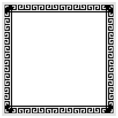 Baugus Greek Key Border Frame - Single Picture Frame Print
