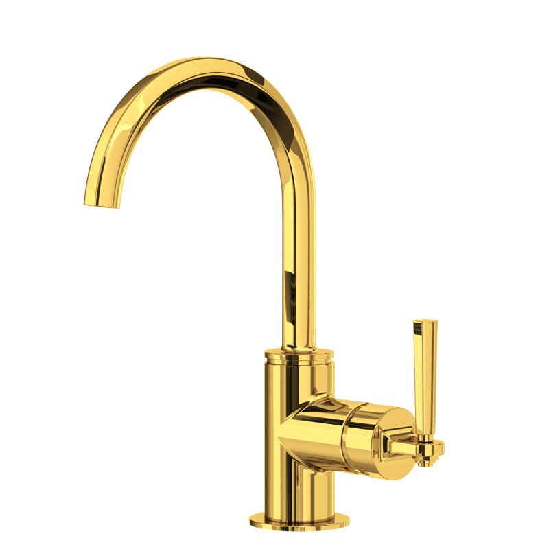 Modelle Single Handle Lavatory Faucet, Unlacquered Brass