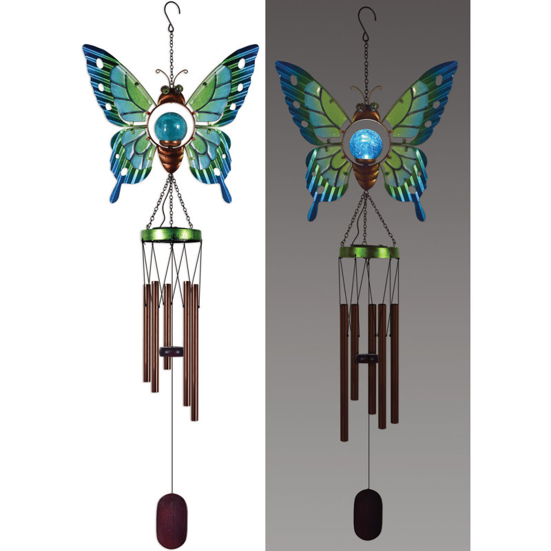 Carillon solaire papillon 38 po