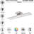 1-Light Dimmable LED Brushed Nickel Vanity Light