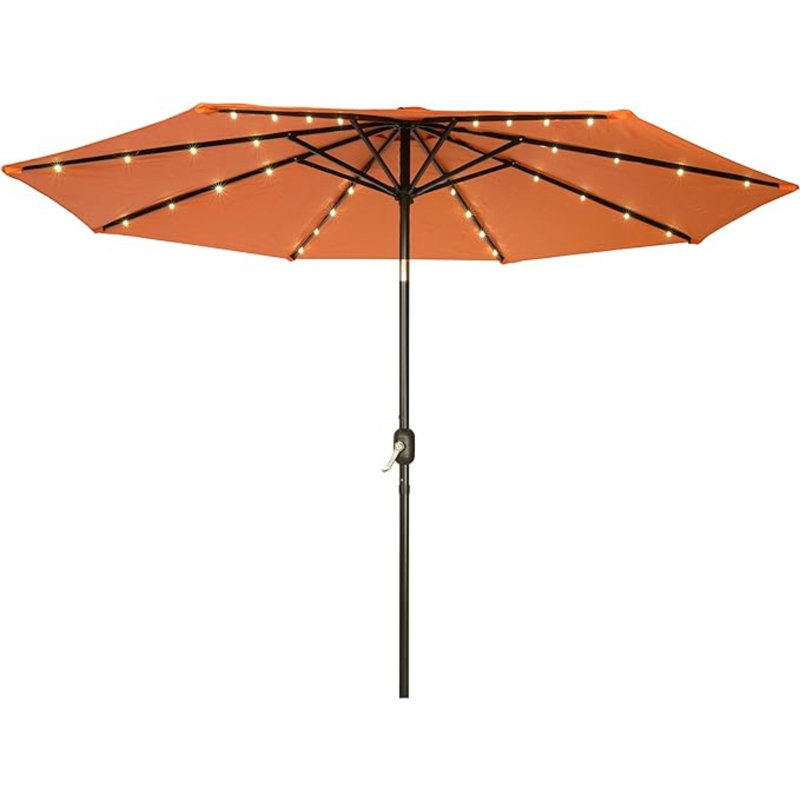 Parasol solaire à DEL 9 pi, Blanc