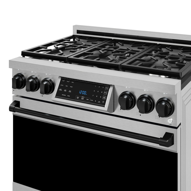 Cuisinière professionnelle au propane liquide de 36 pouces avec panneau tactile inclinable Gordon Ramsay de THOR Kitchen