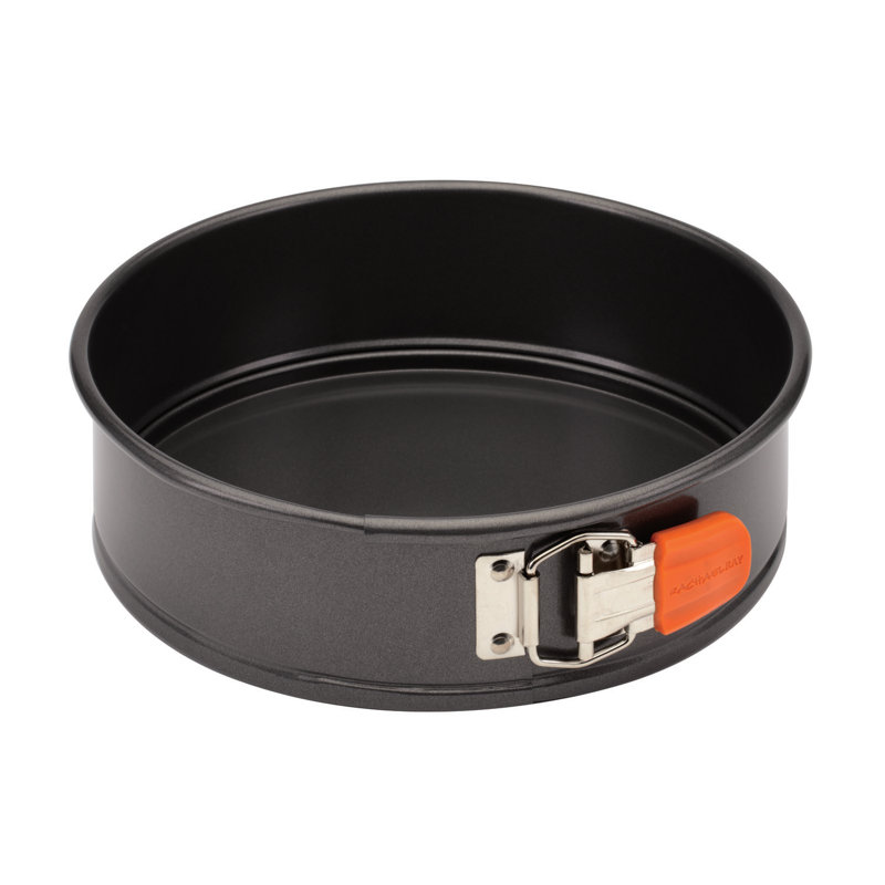 Gray Nonstick 9-Inch Springform Pan with Orange Grip