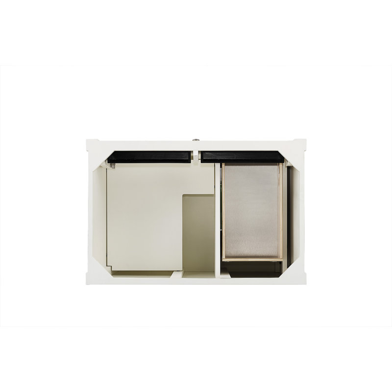 Brittany 36'' W Single Vanity, Bright White, Ethereal Noctis, 8" Widespread