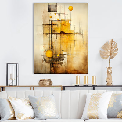 Enchanted Destruction Vintage Illustration - impression sur toile géométrique moderne