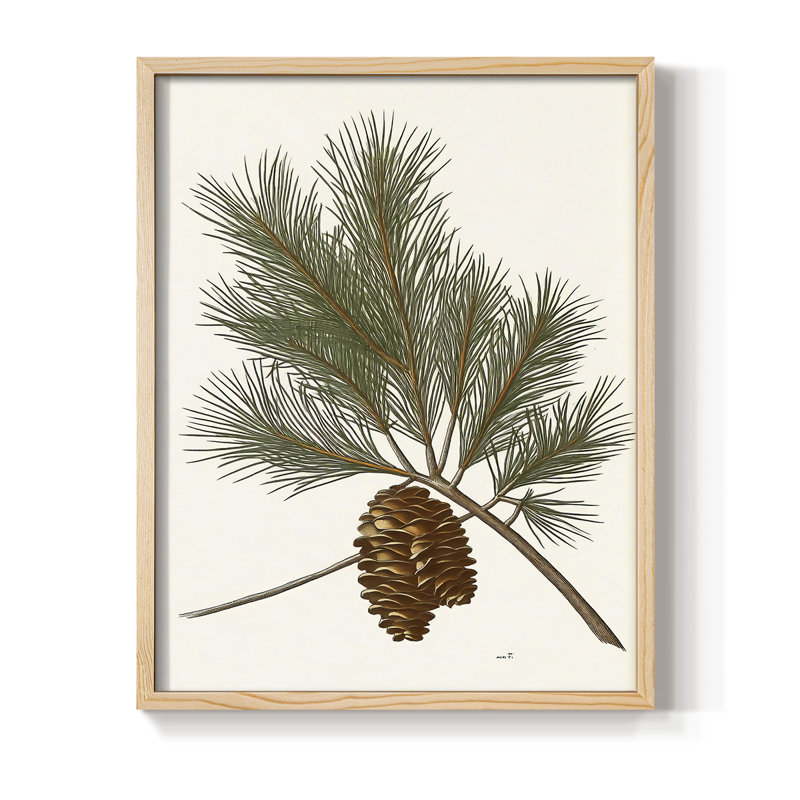 Art des Fêtes de Noël - série 2-LI, reproduction encadrée - bois massif, H 11 po x l 9 po, Naturel
