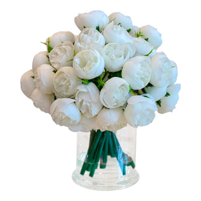 Silk Rose Peony Arrangement