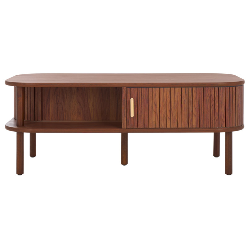 Cestar Single Coffee Table, Walnut