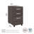 Kemry 16'' Wide 3 -Drawer Mobile Vertical Filing Cabinet-68641860