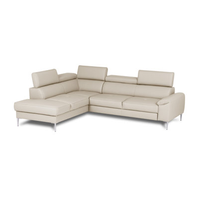 Camden Real Leather Corner Sofa with Pull-Out Bed, Storage & Adjustable Headrests