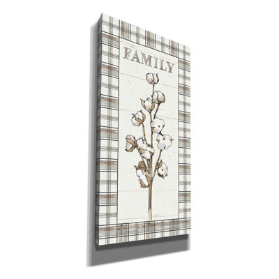«Farm Memories IX Family» par Anne Tavoletti - reproduction d'art textuel sur toile tendue