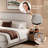 Bensu Platform Bed Frame, Cloud Collection with Boucle Upholstery & Rounded Headboard, Thickened Footboard-1364679764-1364679765
