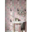 Papier peint fantaisiste rose Poodles-1104400345