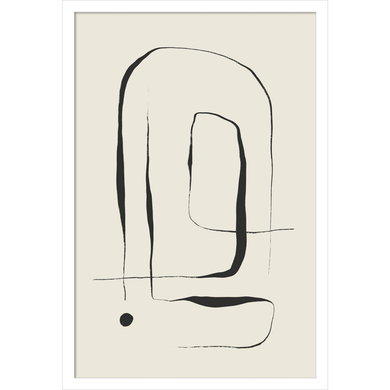 Galya "The Point No. 2" Print by Treechild, White, 25" H x 17" W