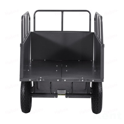 Chariot à benne en acier 17 pieds Ft 600LB pour remorquage de VTT / UTV derrière un camion robuste