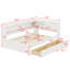 Lit de jour avec tablettes de rangement-669351700