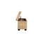 42" Natural Rattan & Solid Mahogany Lift-Top Storage Trunk