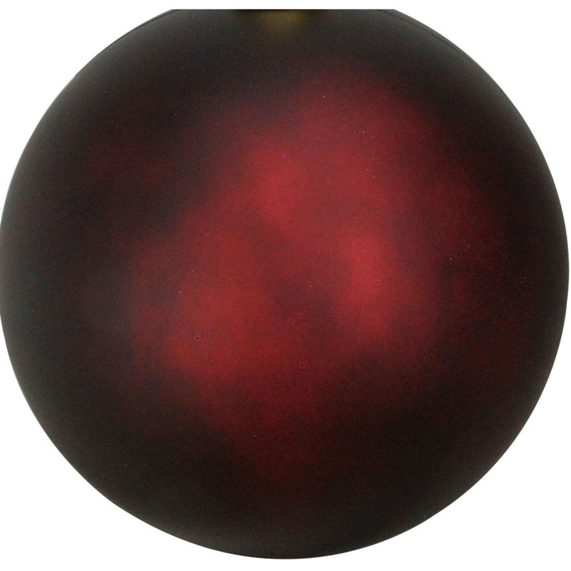 Ornement boule de Noël rouge mat incassable 12 po (300 mm)