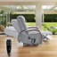 Fauteuil inclinable électrique avec massage et chaleur - Inclinaison à 180 ° - Accoudoirs en bois massif - Assemblage facile? - Mécanisme de mouvement robuste-115753190