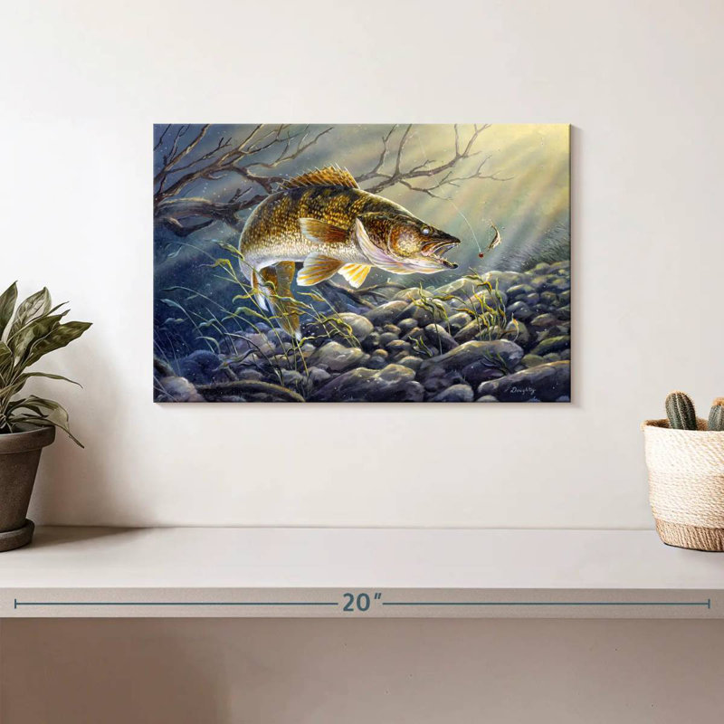 Break Line Walleye II, 8" H x 12" W