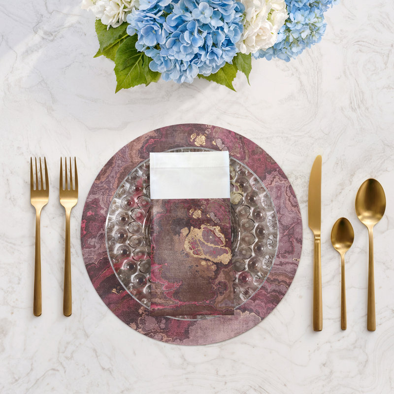 Agate Cotton Sateen Dinner Napkins, Roccocco
