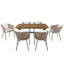 Ensemble repas de patio 7 pièces GO-229296908