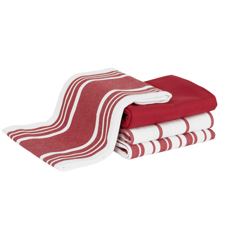 All-Clad Woven Bistro Kitchen Towels, Chili